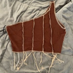 Super cute one shoulder SHEIN top